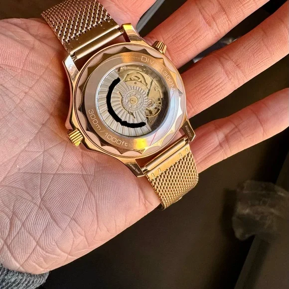 Rose Gold and Red Men's Watch automatic, mechanical - Picture 2 of 6